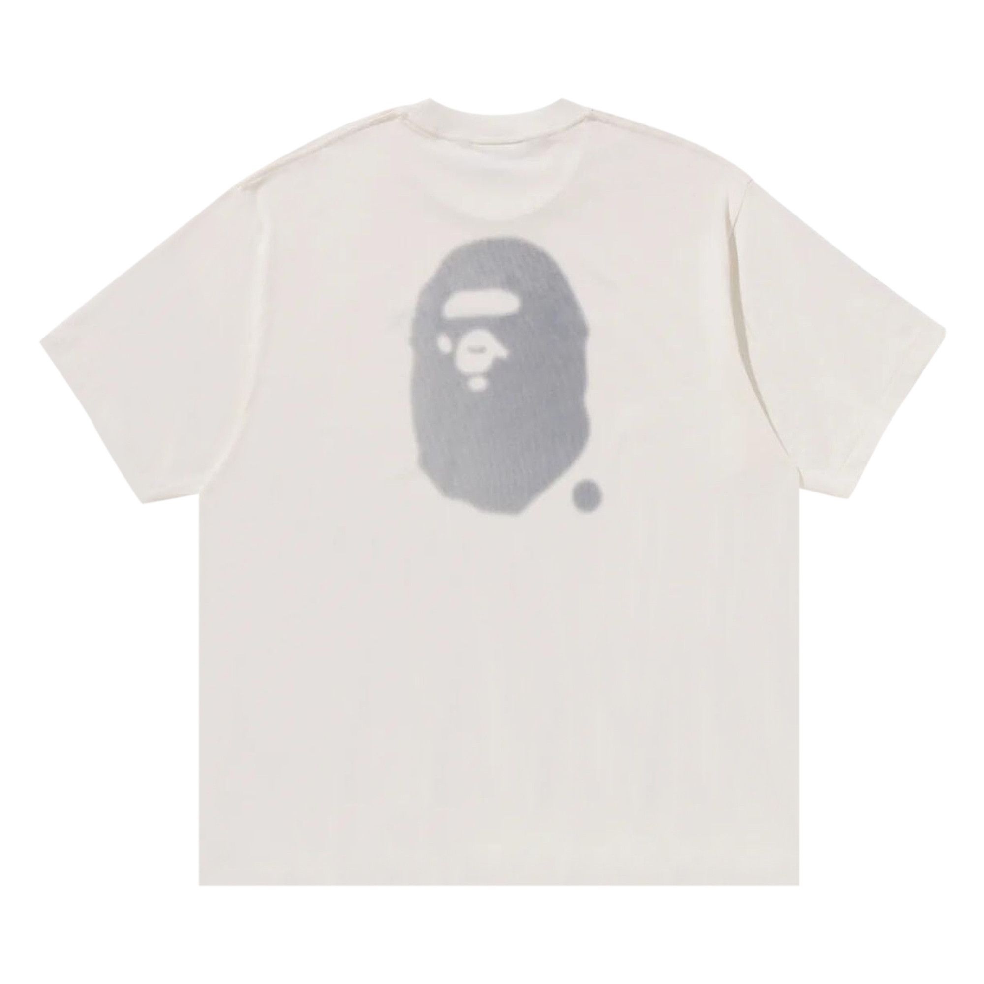 BAPE Logo Relaxed Fit Tee 'Ivory' - 2