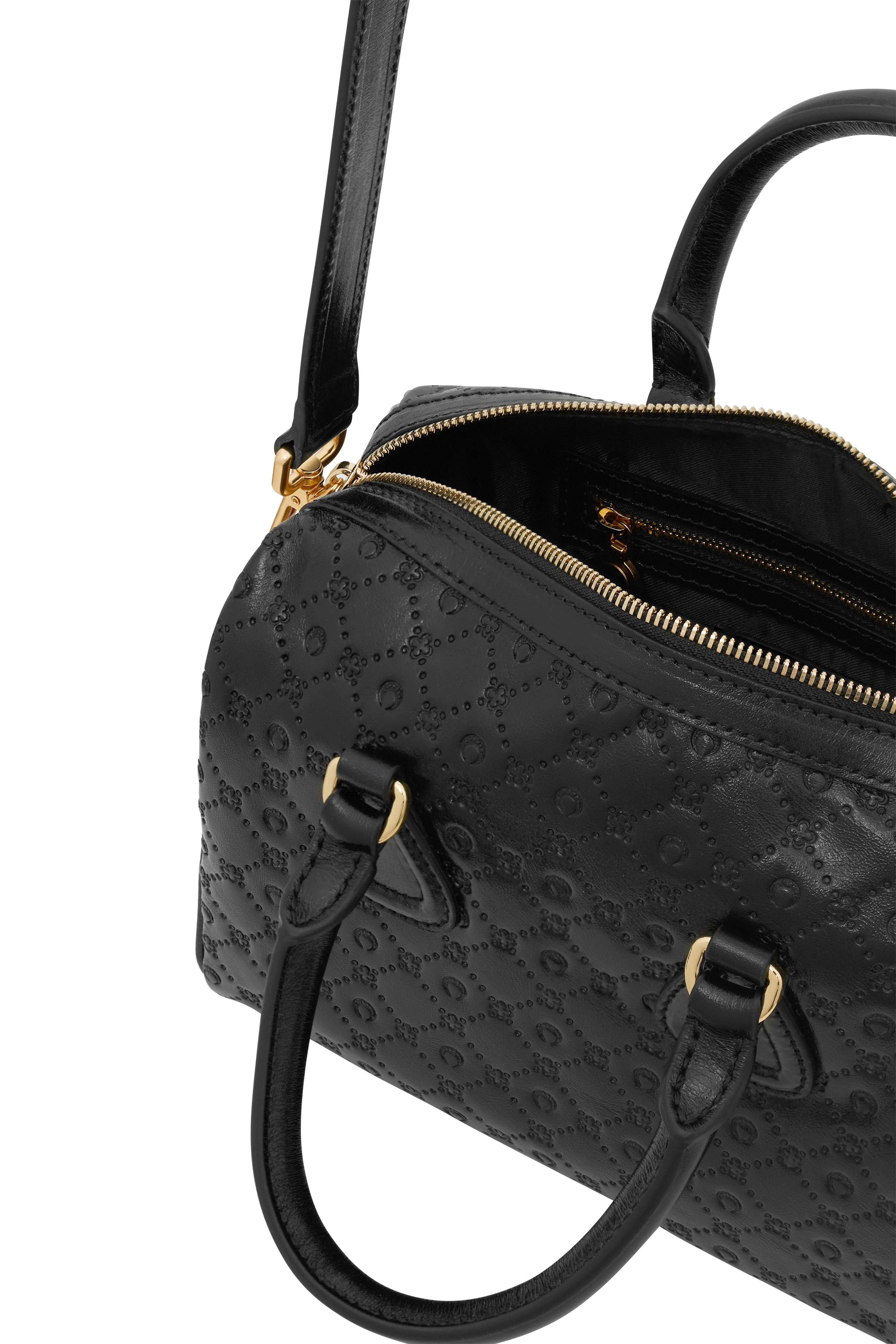 Moonogram Embossed Leather Strike - 3