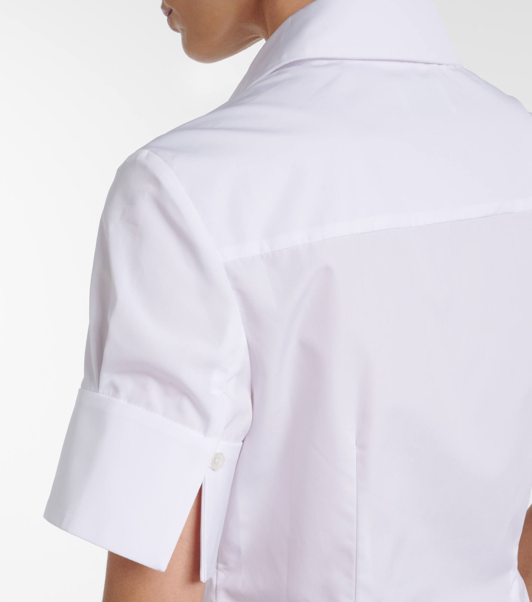 Embroidered cotton poplin shirt - 5