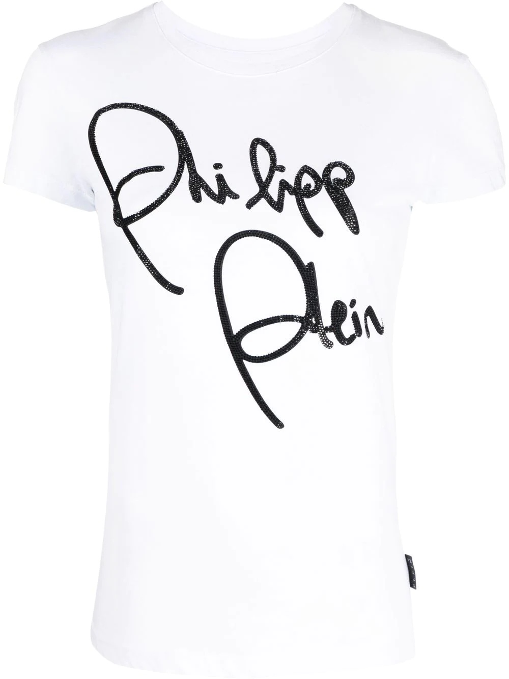 logo-print embellished T-shirt - 1