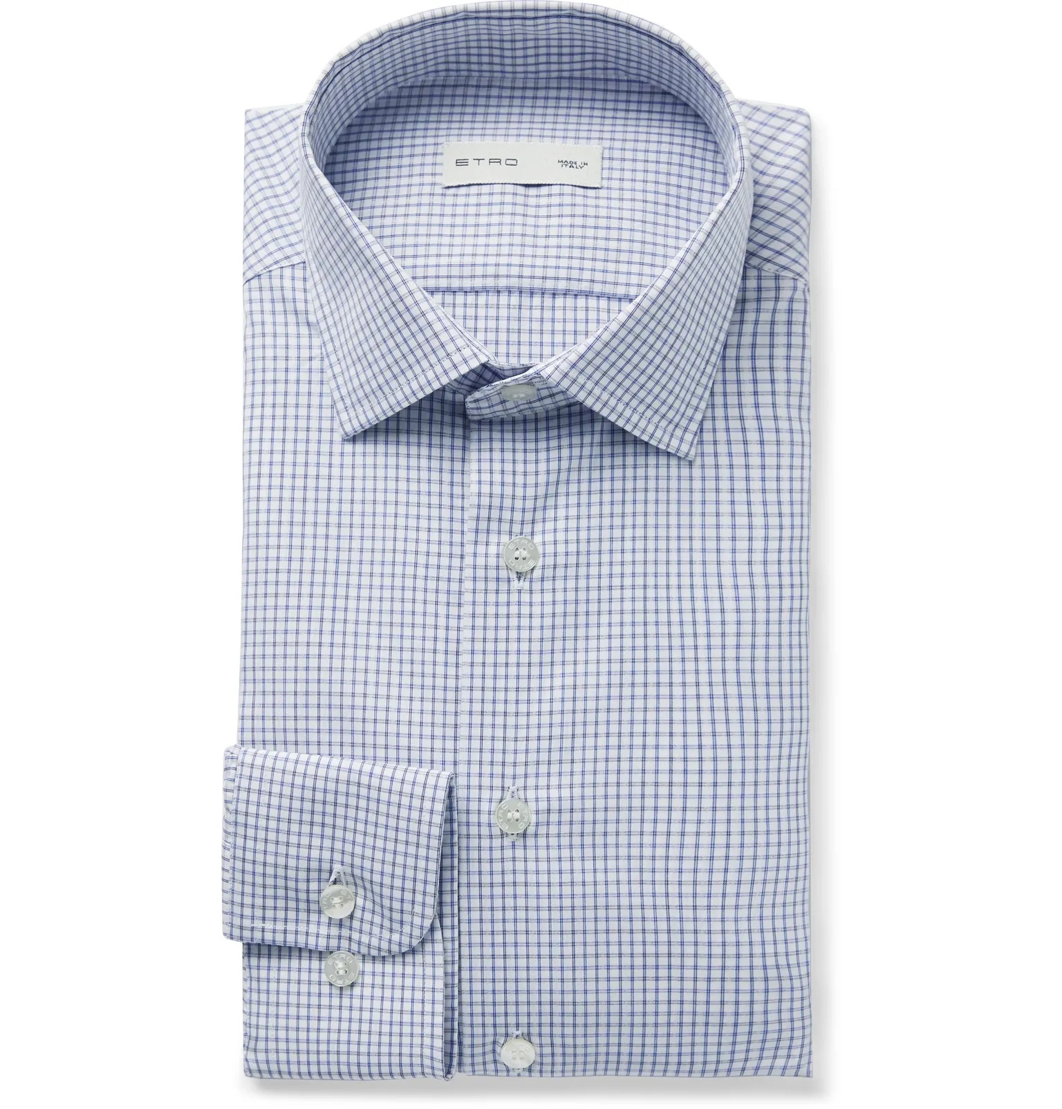 Checked Cotton-Voile Shirt - 1