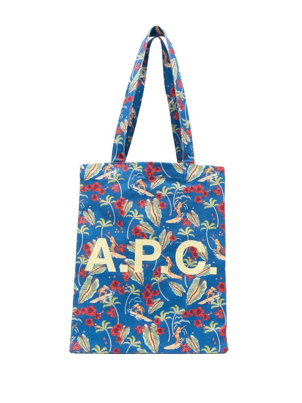 Lou Hawaiian-print tote bag - 1