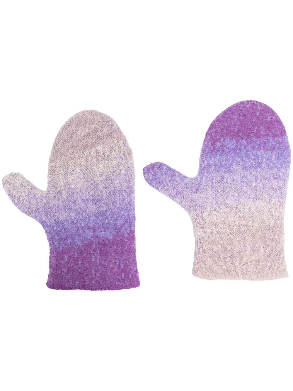 ombré-effect mittens - 1