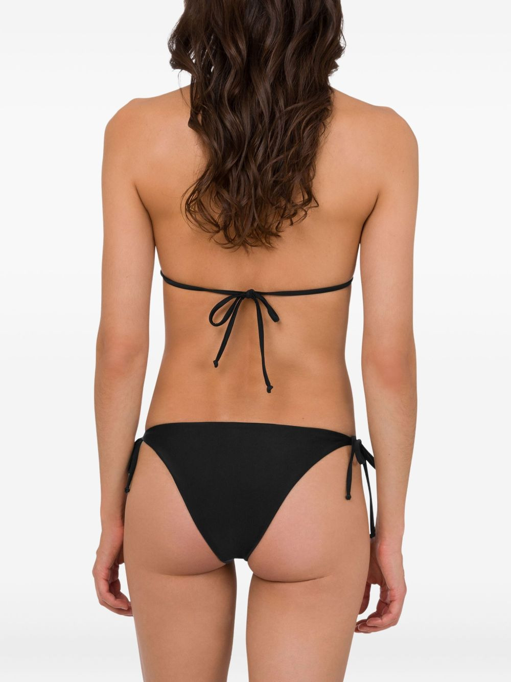 logo-print triangle bikini - 3