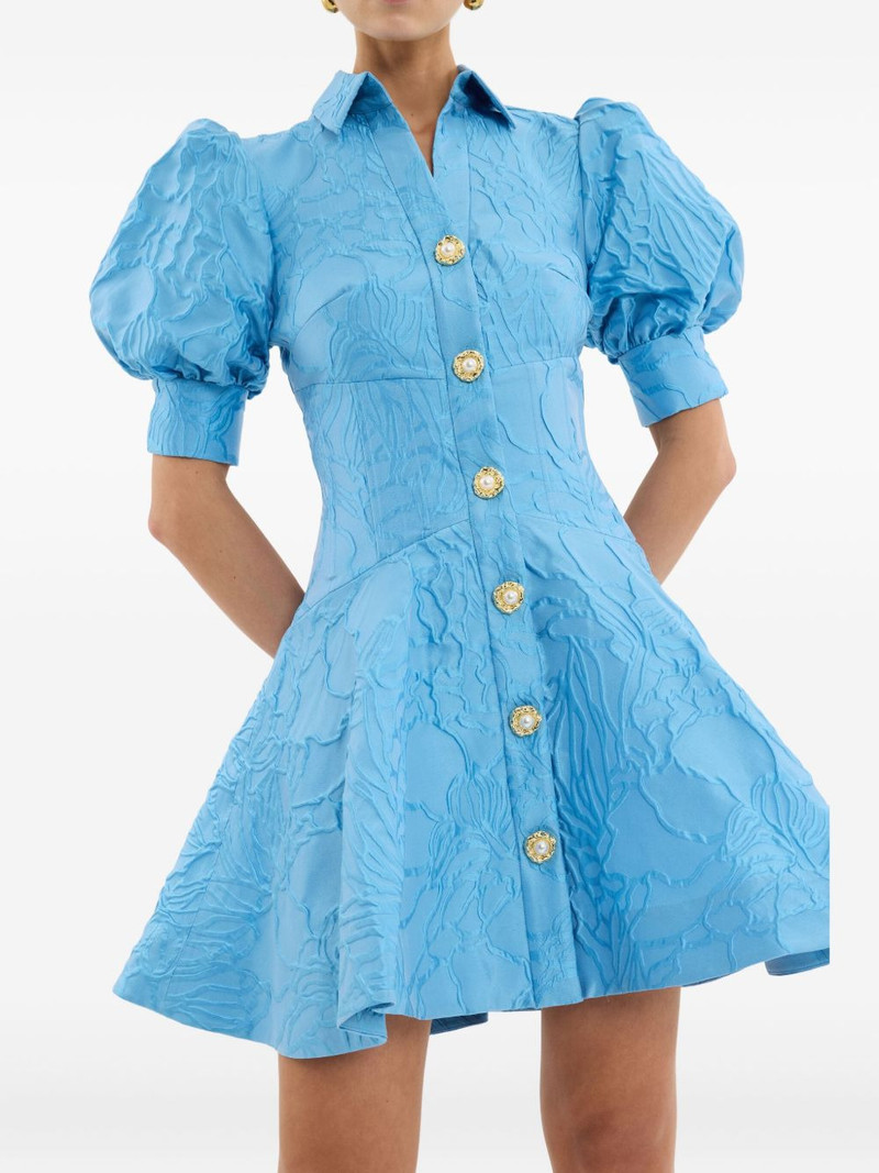 puff-sleeve button aegir mini dress 5