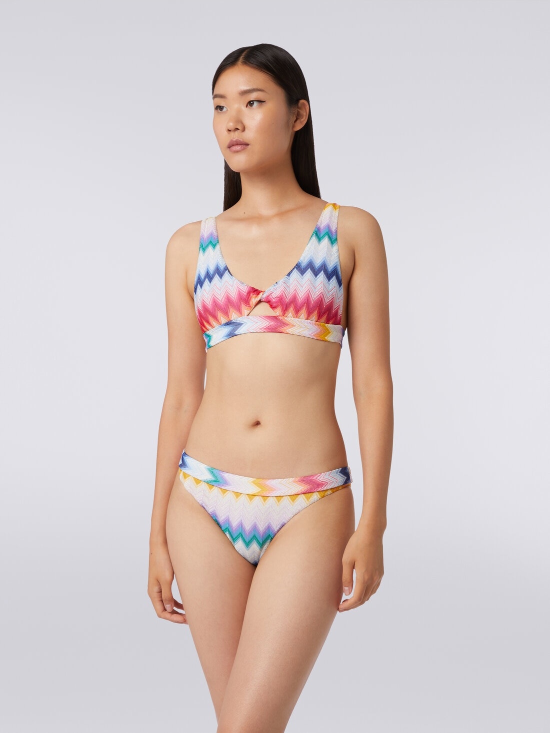 Bikini in zigzag viscose with lurex - 2