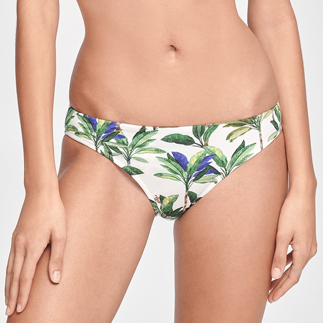 Women Bikini Bottom Brief Palms - 1