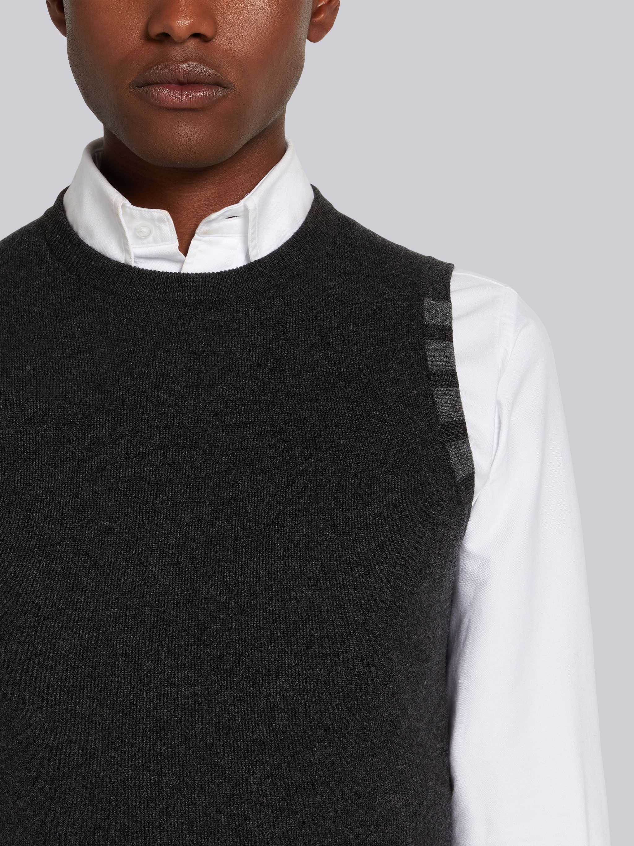 Dark Grey Cashmere 4-Bar Shell Top - 5