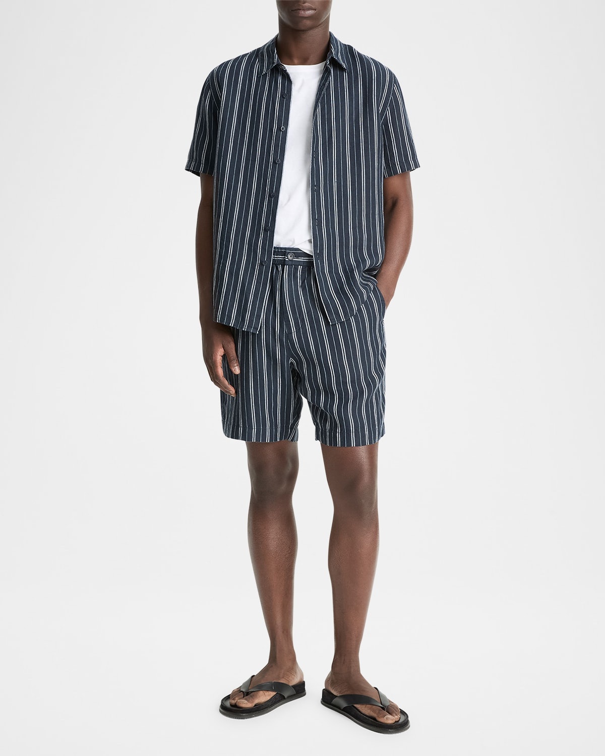 Men's Mesa Stripe Hemp Beach Shorts - 2