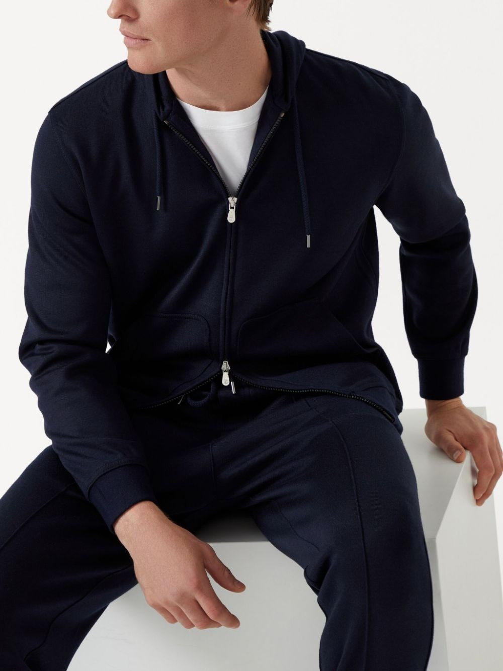Hooded Sweatshirt With Zipper - 4