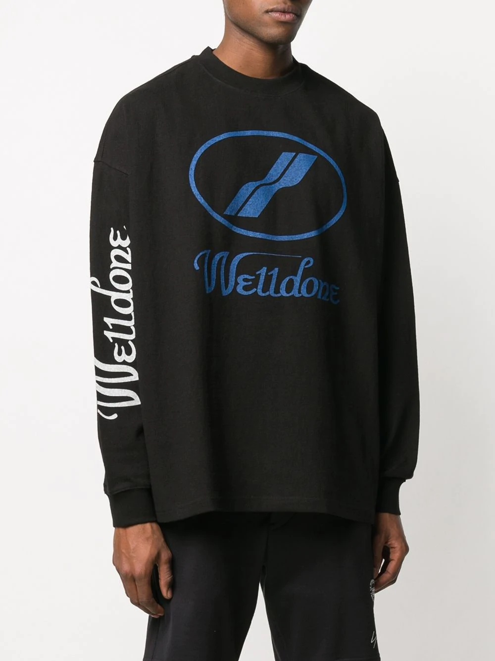 We11done oversized logo sweatshirt | REVERSIBLE