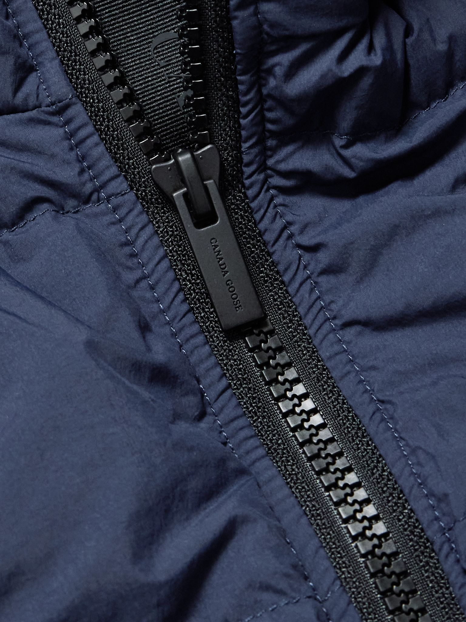 Crofton Slim-Fit Logo-Appliquéd Quilted Enduraluxe® Down Gilet Navy - 5