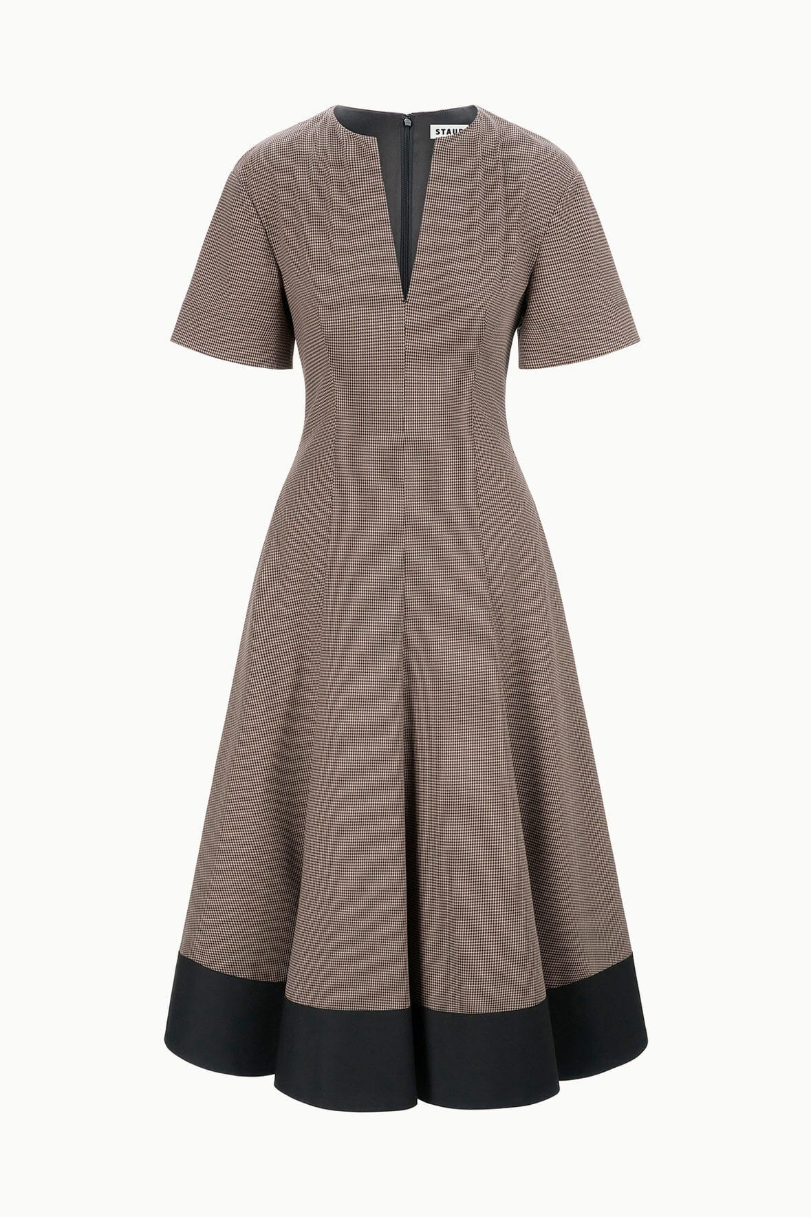 STAUD FRANCES DRESS HOUNDSTOOTH - 1