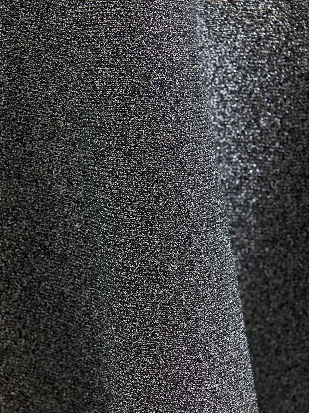 metallic-effect knitted mini A-line skirt - 4