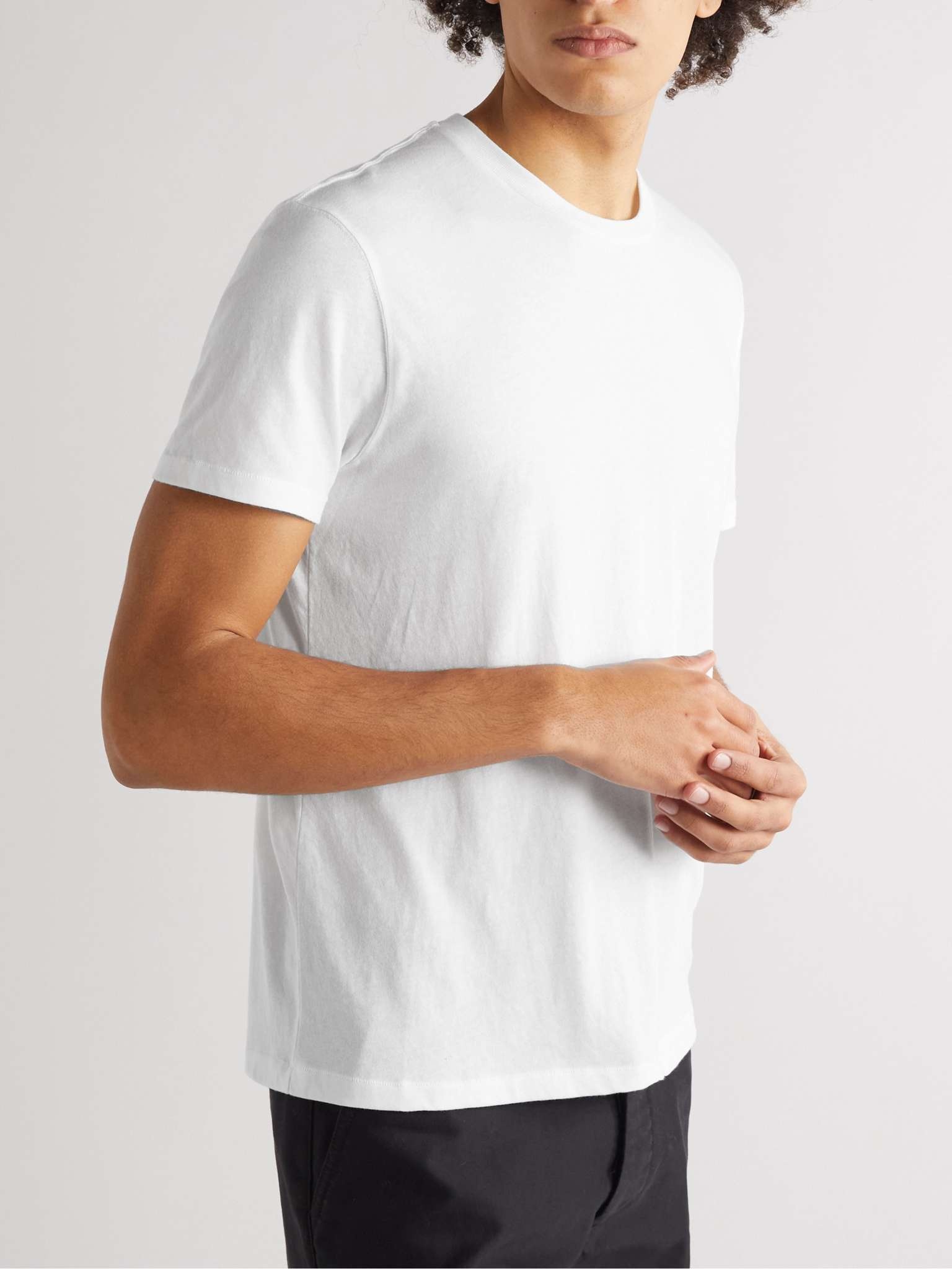 Slim-Fit Cotton-Blend Jersey T-Shirt - 4