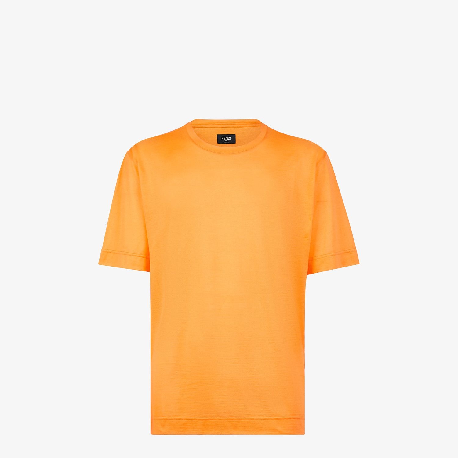 Orange silk T-shirt - 1