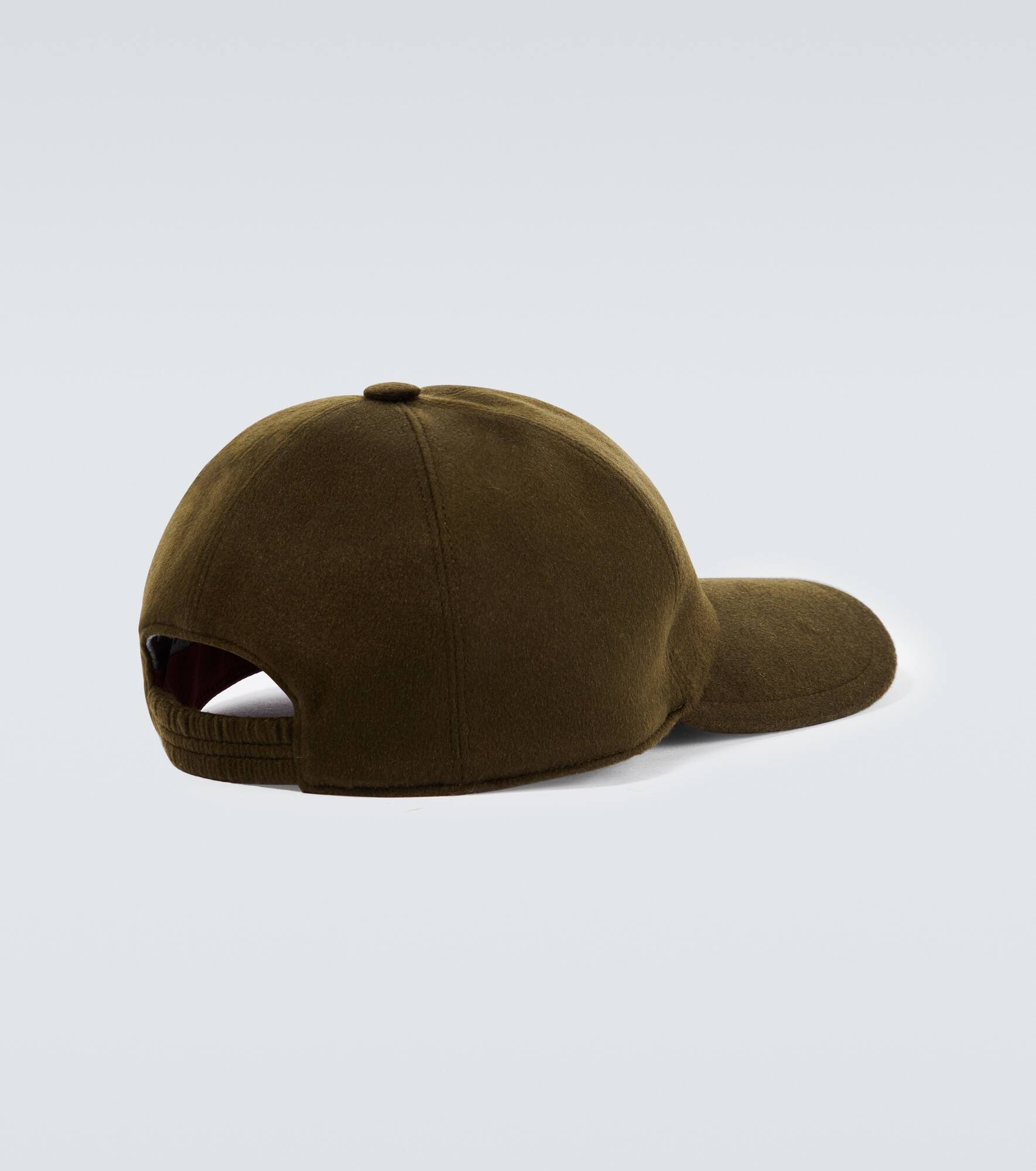 Logo cashmere velvet baseball cap - 4