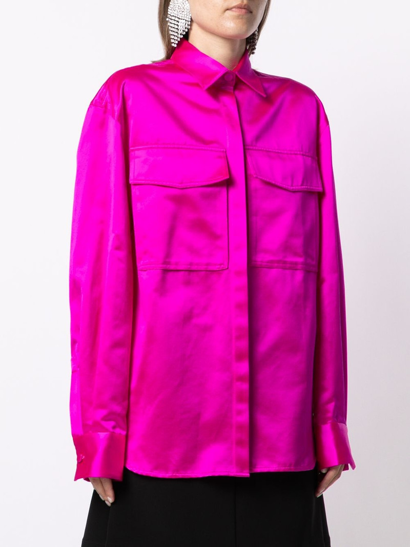 Duchesse satin boxy shirt 3