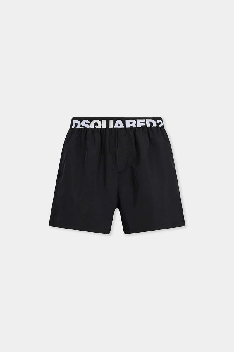 DSQUARED2 LOGO MIDI SWIM BOXER - 1