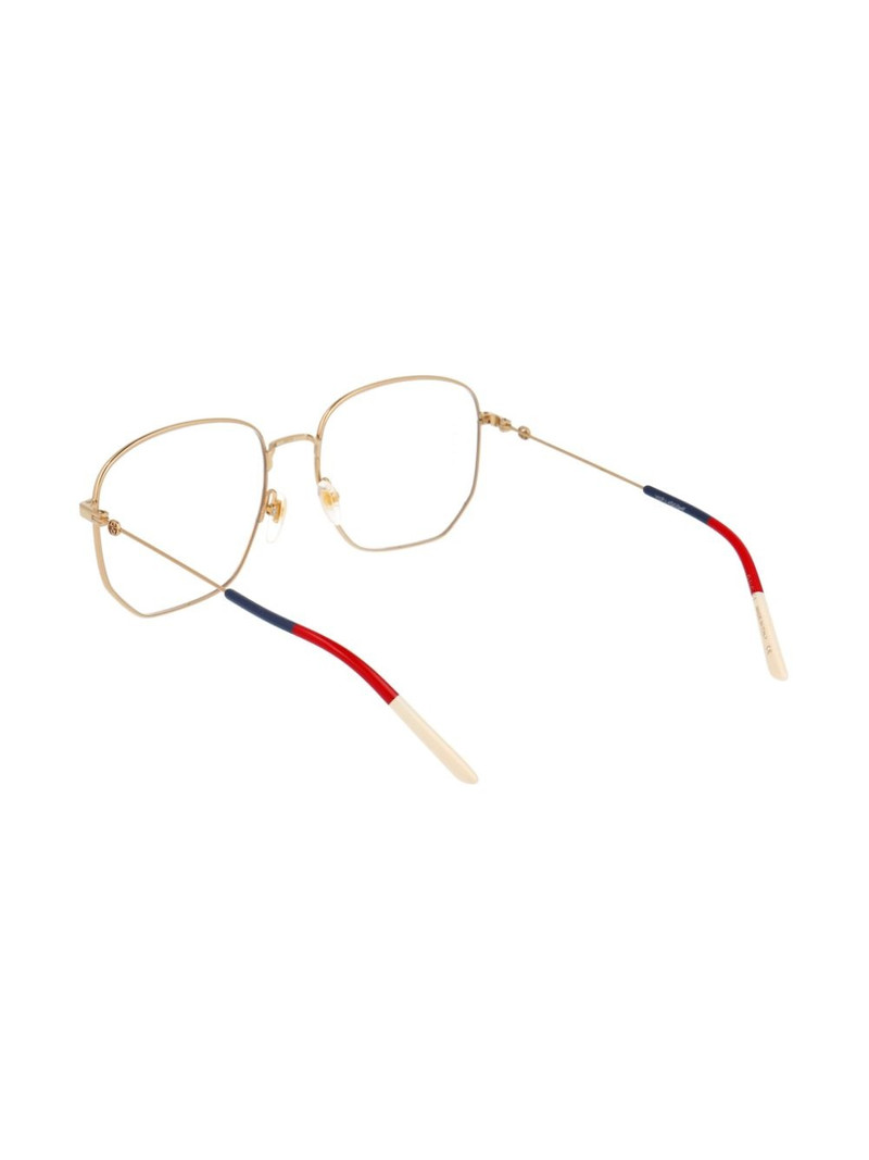Web detail hexagonal-frame glasses 4