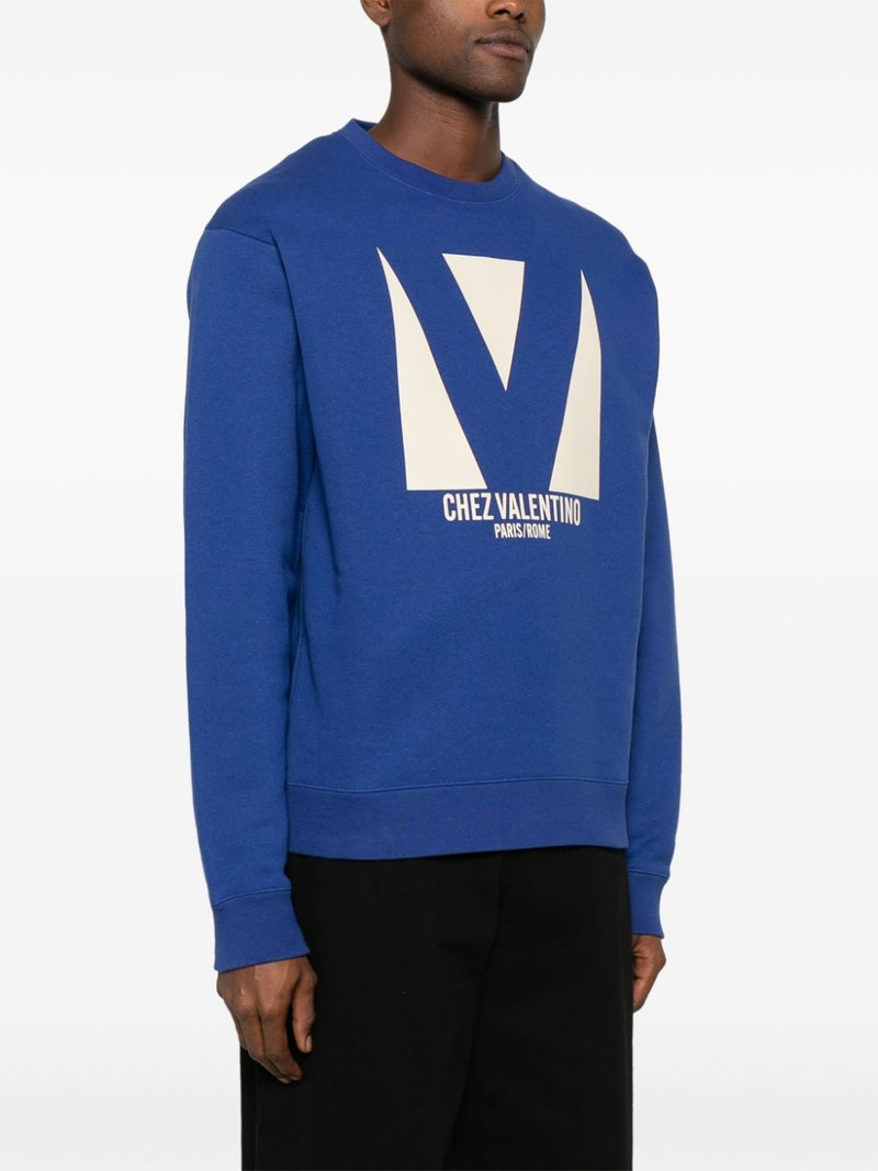 Chez Valentino-print sweatshirt 3