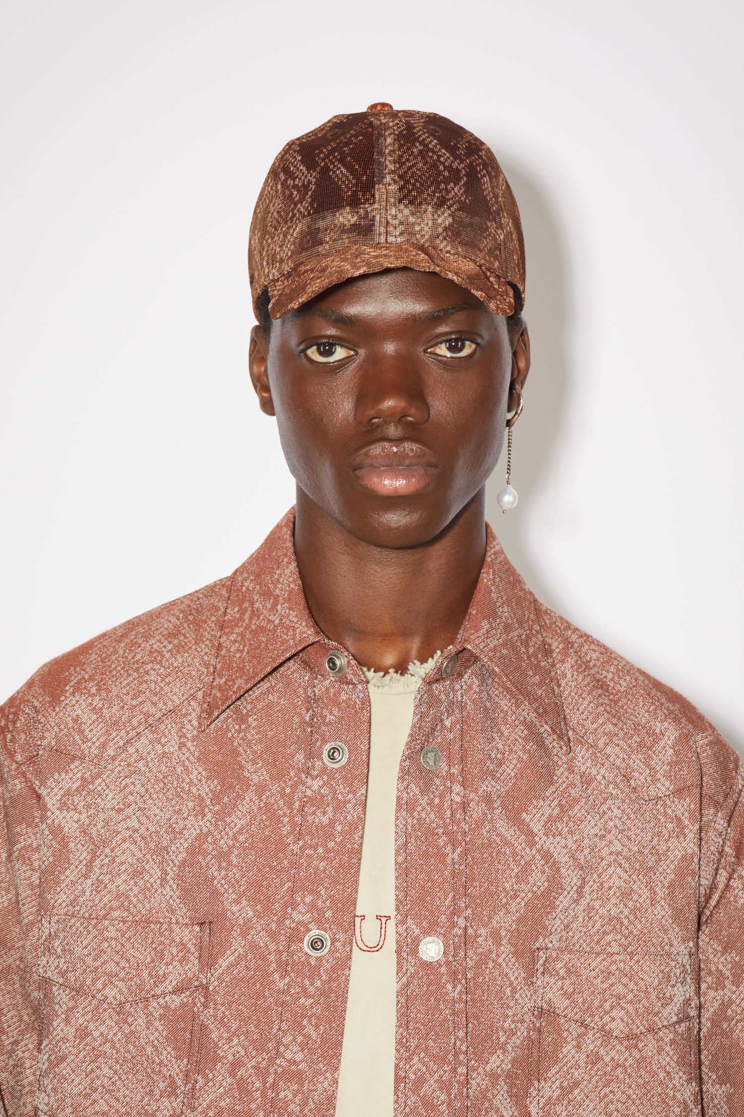 Mesh baseball hat - Rust red - 3