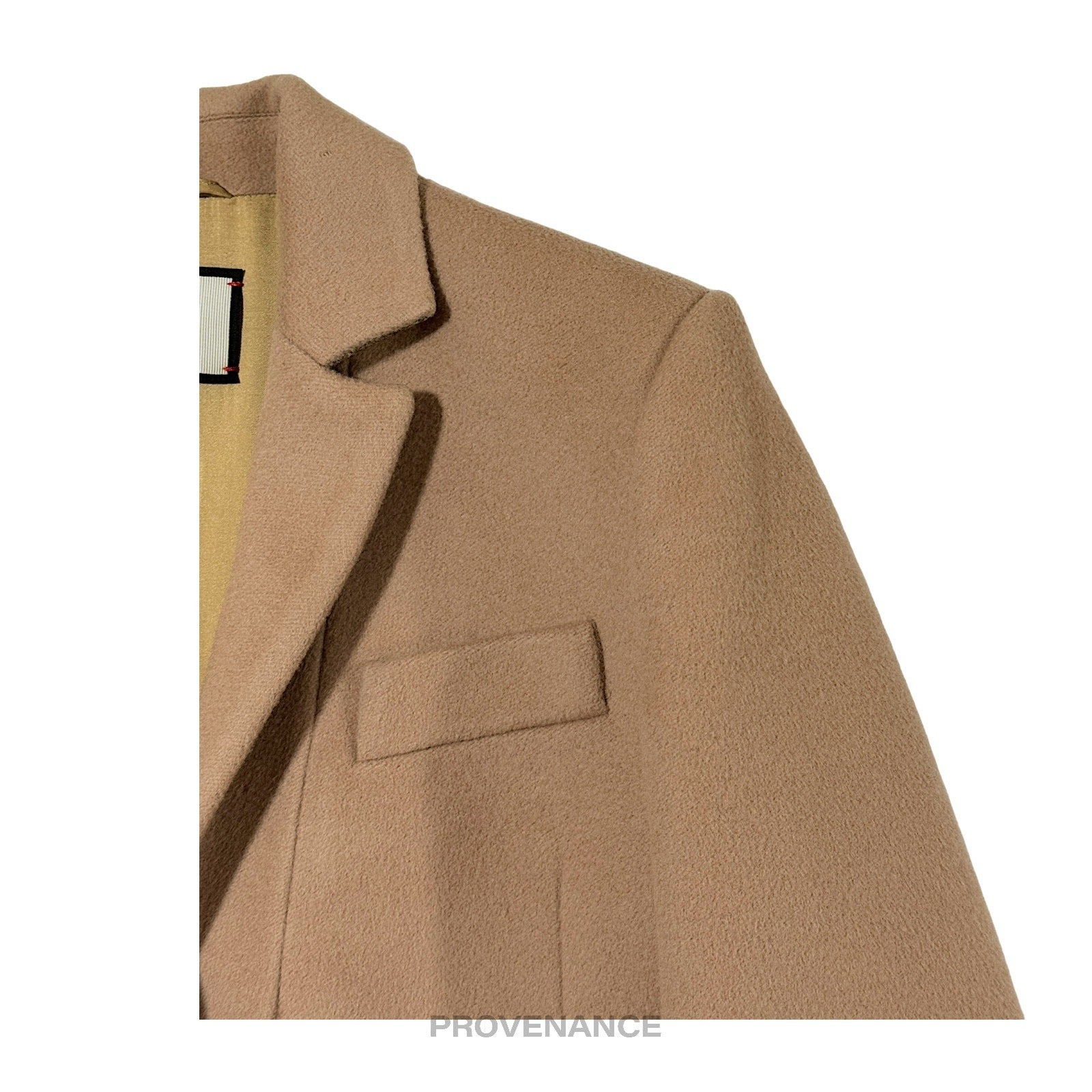Gucci Chesterfield Wool Coat - Camel 42 - 5