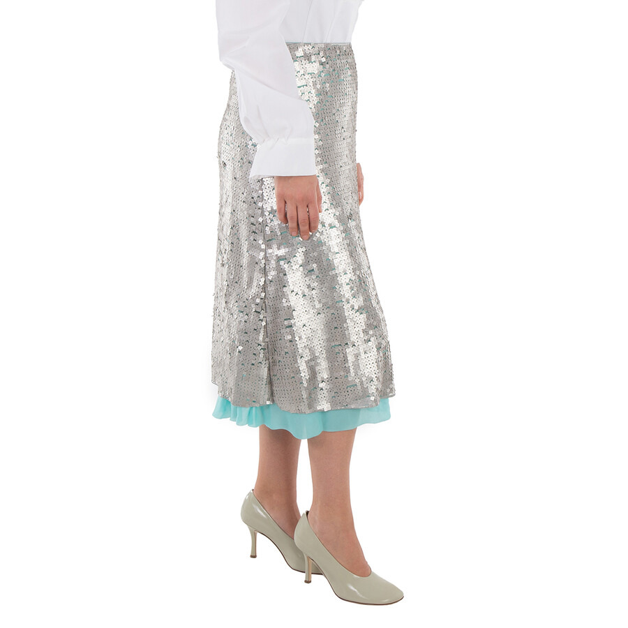 Fendi High Waist Sequins Skirt - 3