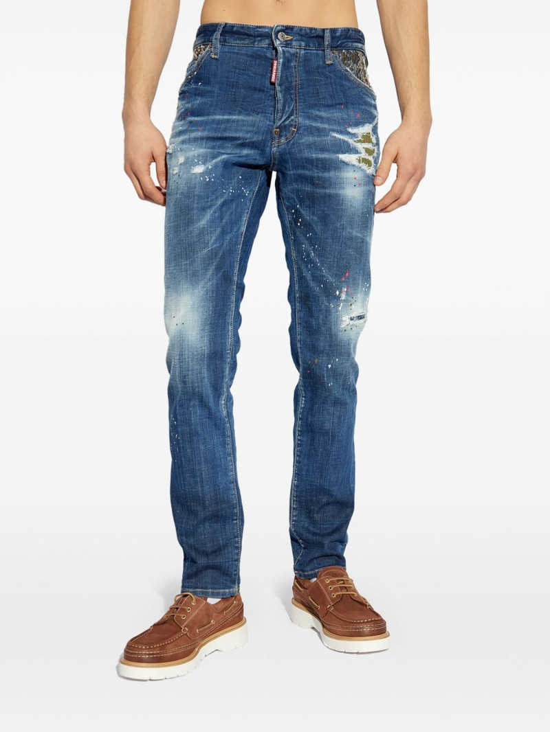 DSQUARED2 distressed straight jeans outlook