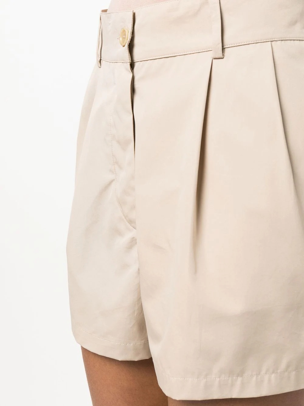 cotton high-waisted shorts - 5