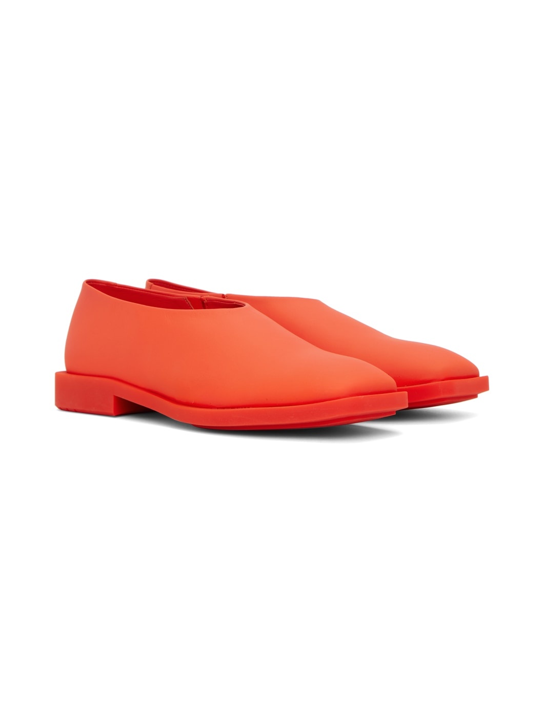 Red Bianca Saunders Edition Maggoty Loafers - 4