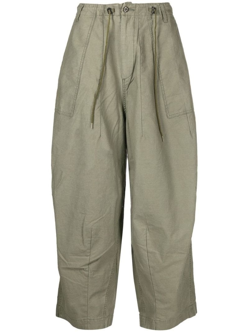 oversized drawstring trousers - 1