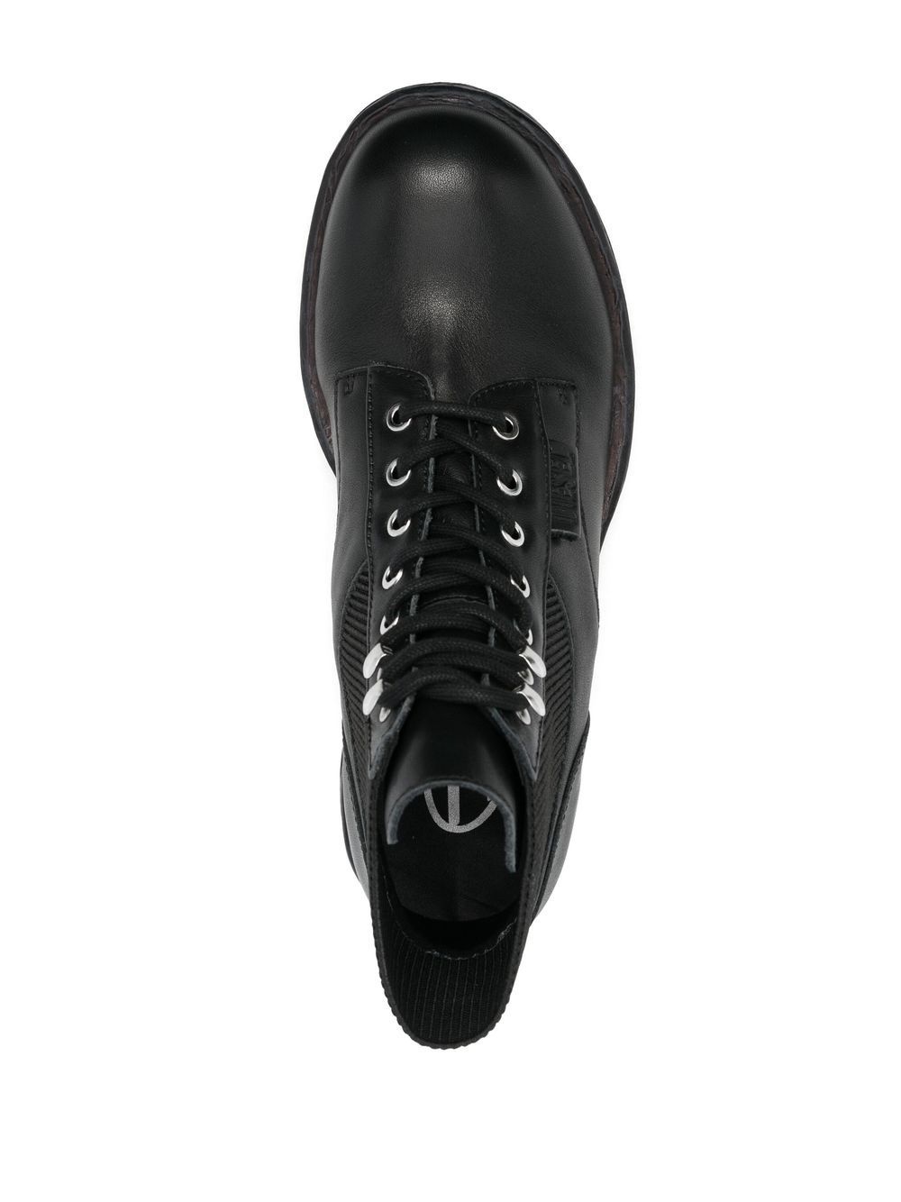 40mm leather combat boots - 4