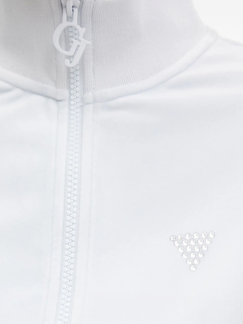 rhinestone-embellished zip-up sweatshirt 5