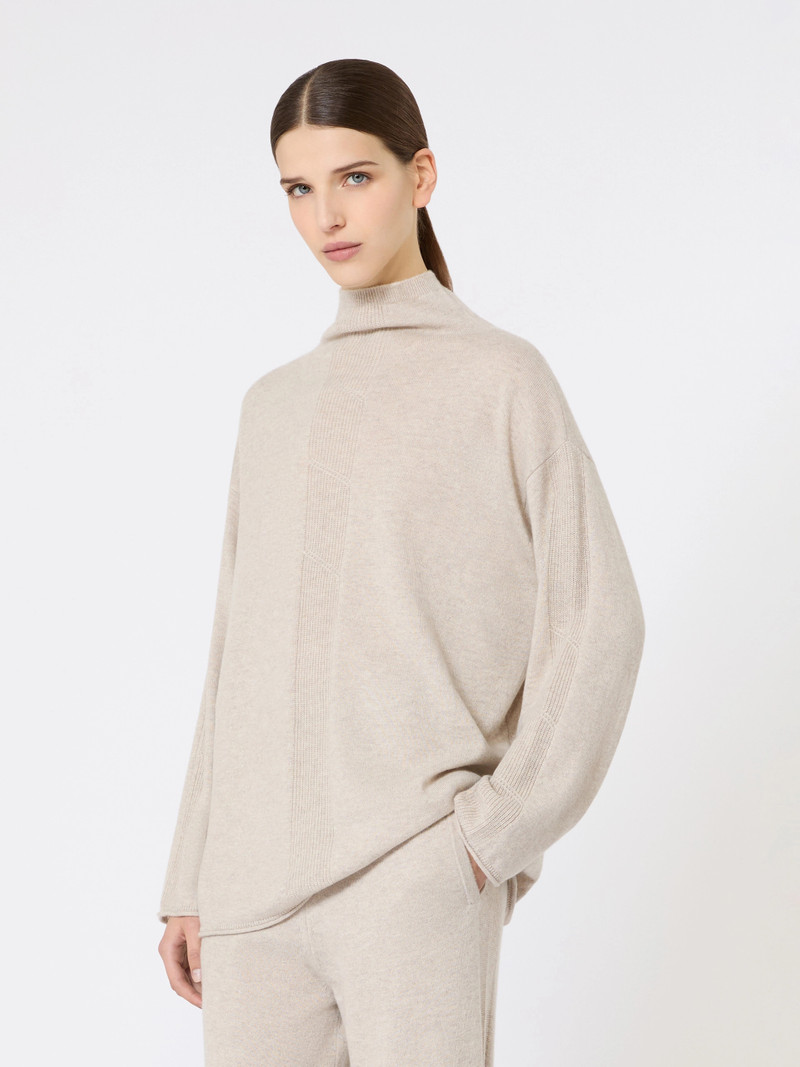 MANTIDE Cashmere yarn jumper - BEIGE 3