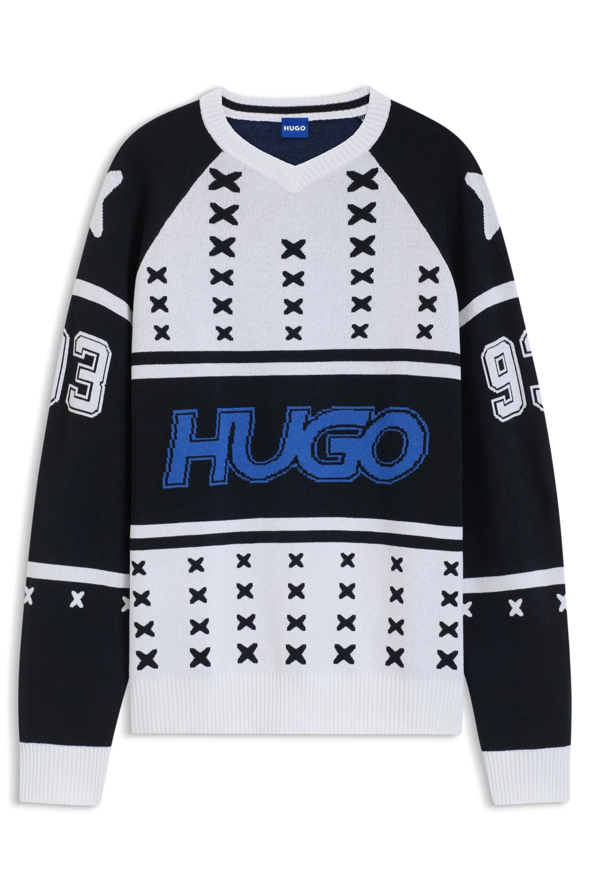 OVERSIZE-FIT SWEATER WITH ICE-HOCKEY-INSPIRED ARTWORK - 1