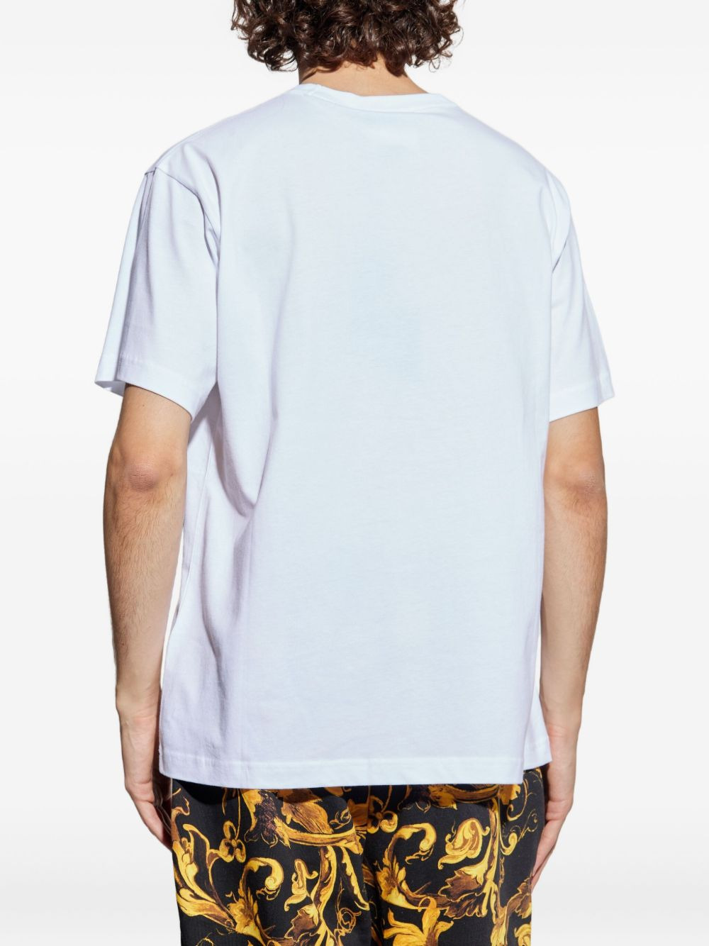 baroque-print logo-print t-shirt - 4