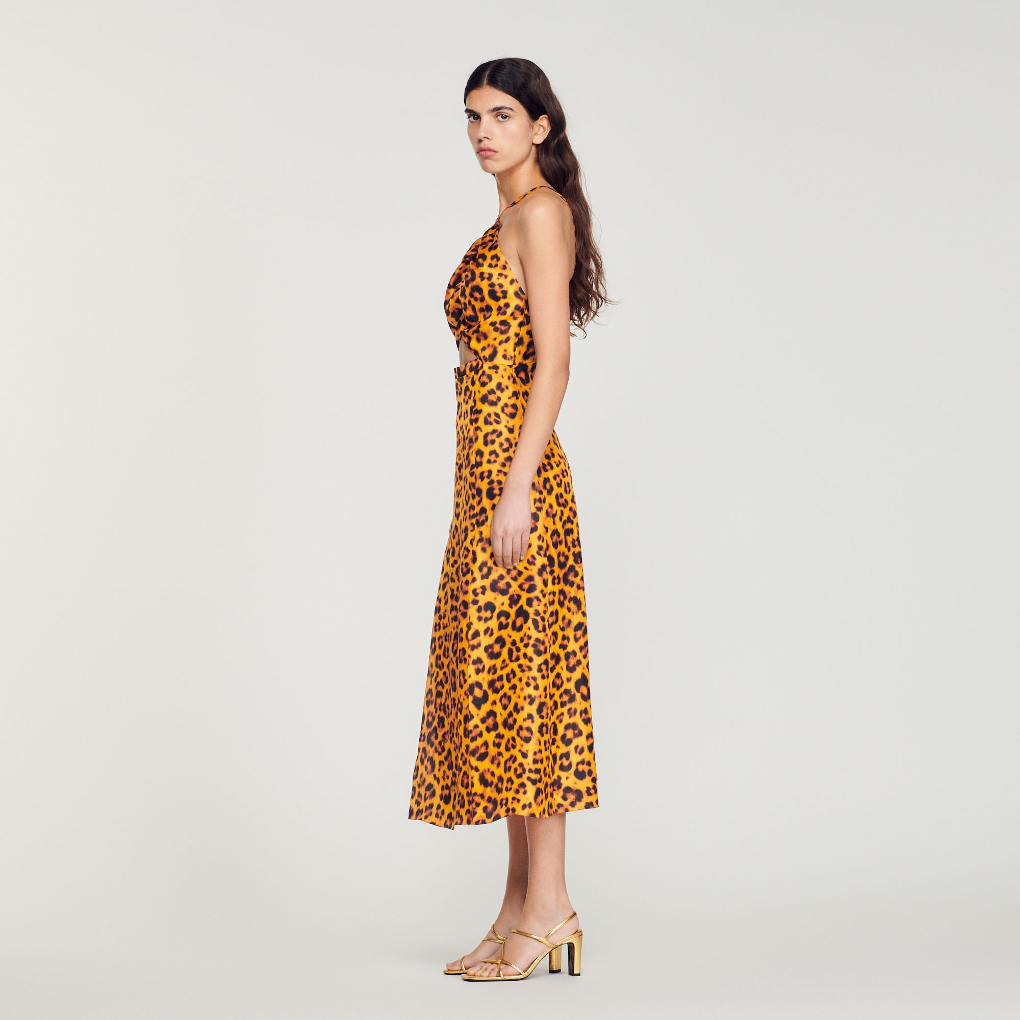Long leopard print dress - 7
