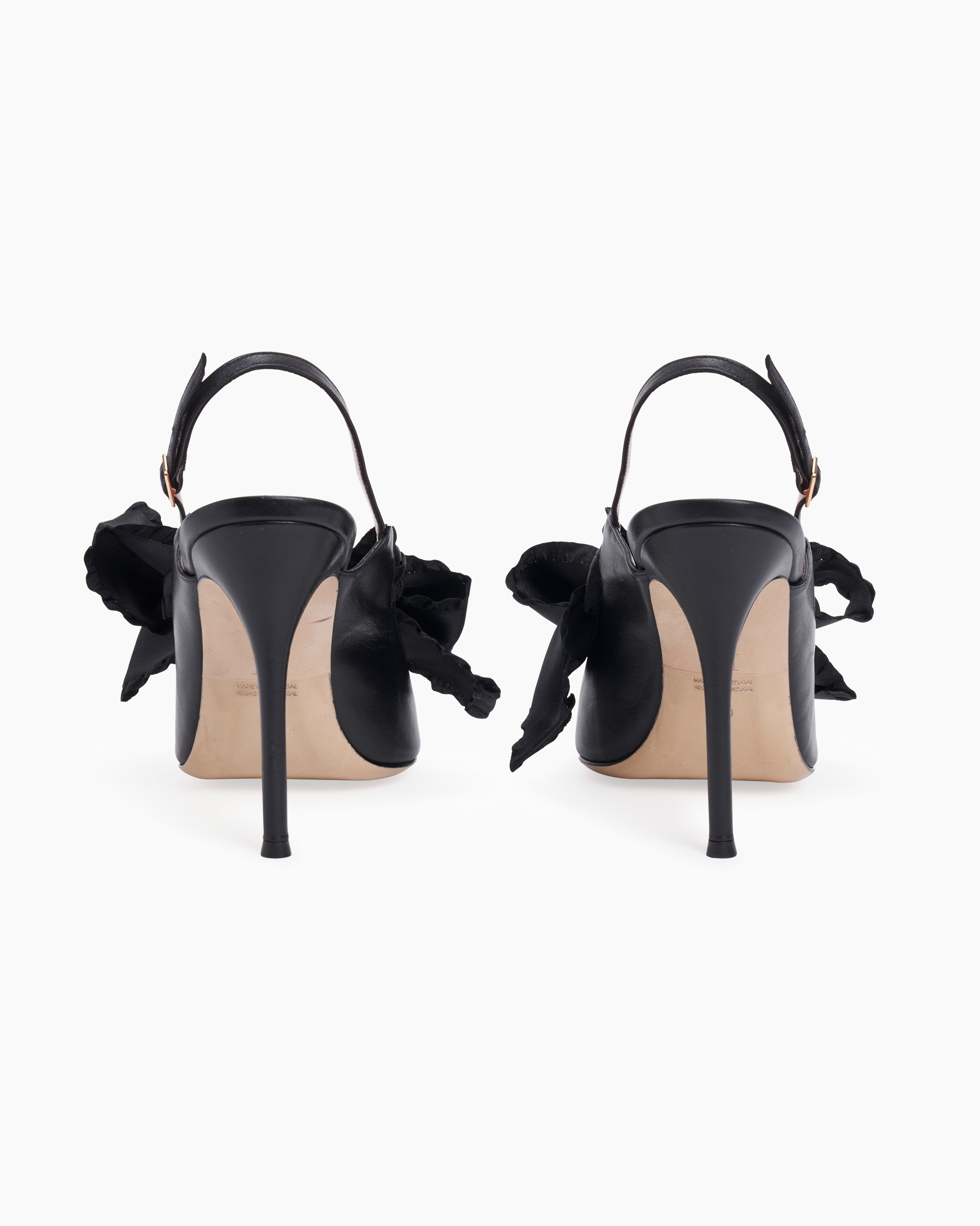 Knot-Embellished Sling-Back Mules - 4