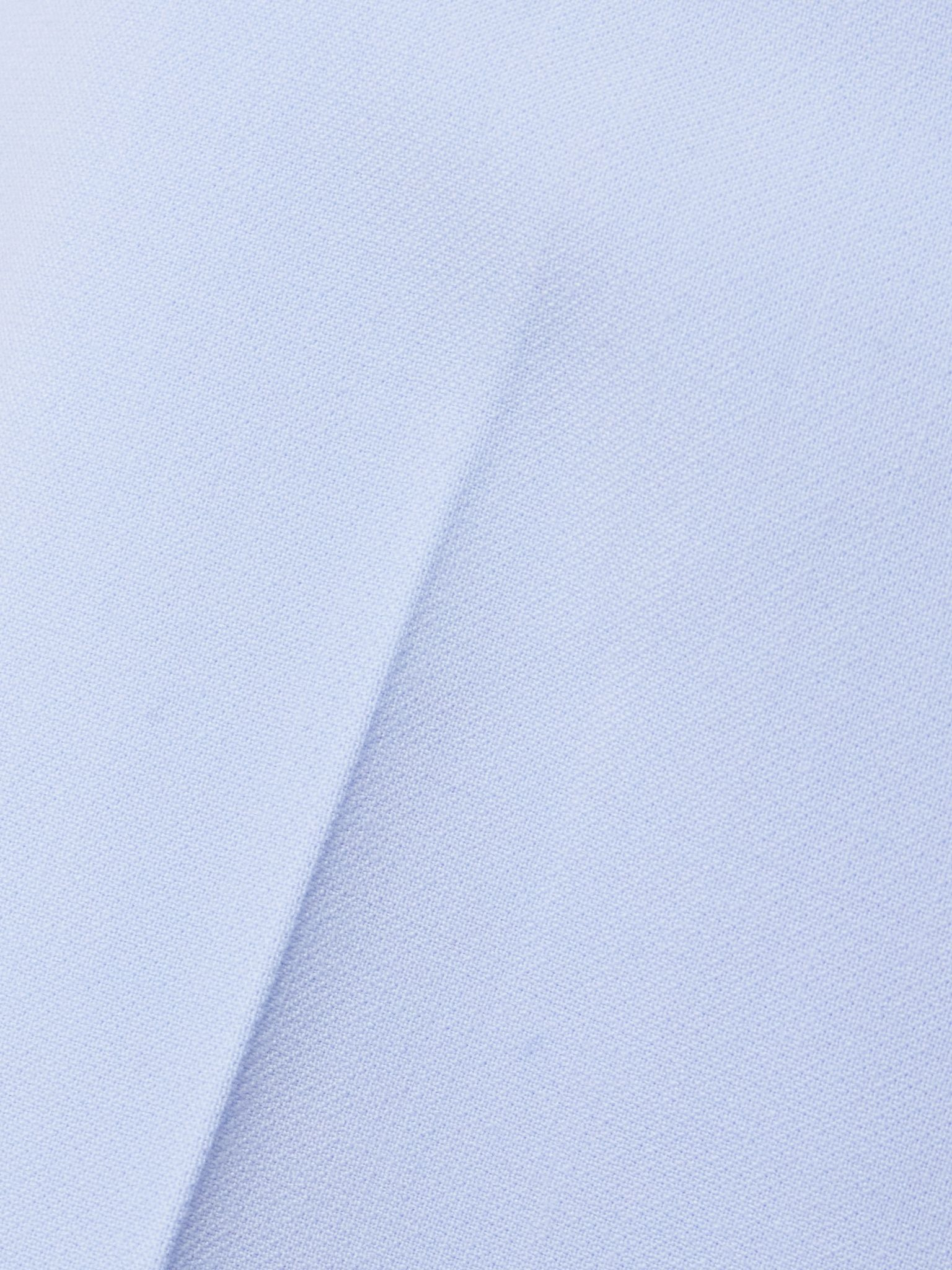 Wool-blend crepe wide-leg pants Blue - 5
