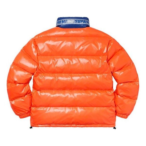 Supreme Shiny Reversible Puffy Jacket 'Blue Orange' SUP-SS20-165 - 3