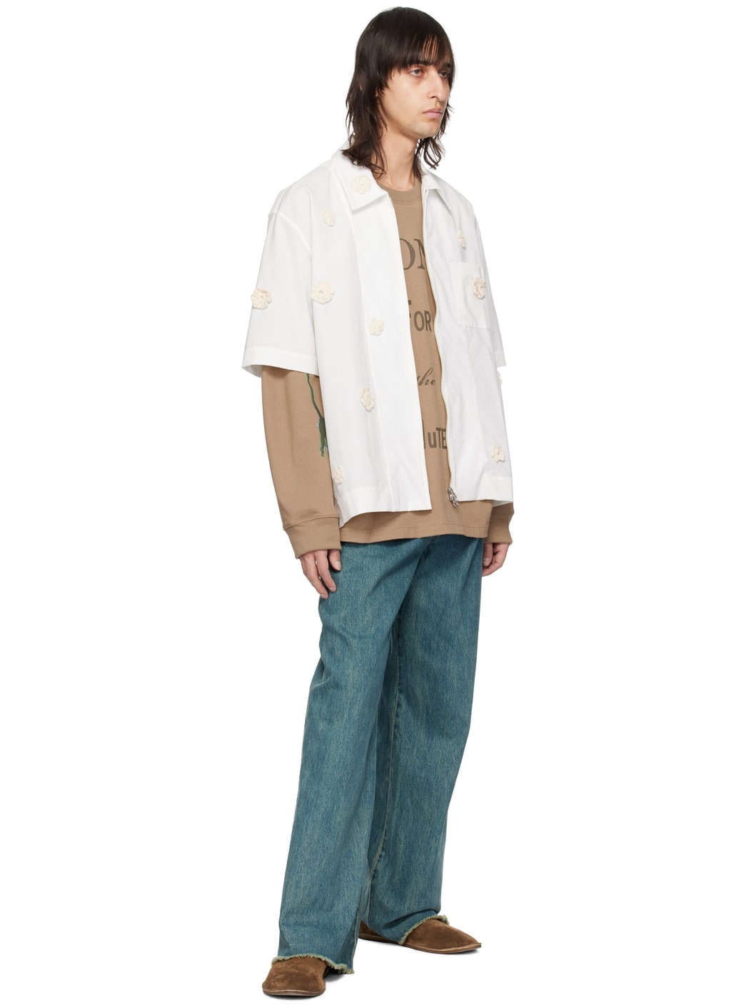 White Appliqué Shirt - 4
