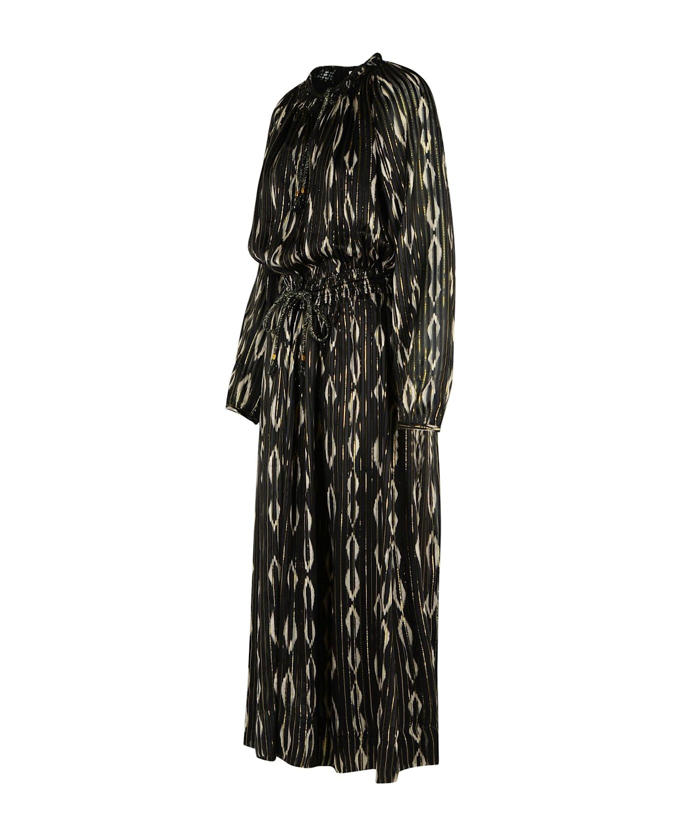 'sana' Black Silk Dress - 2
