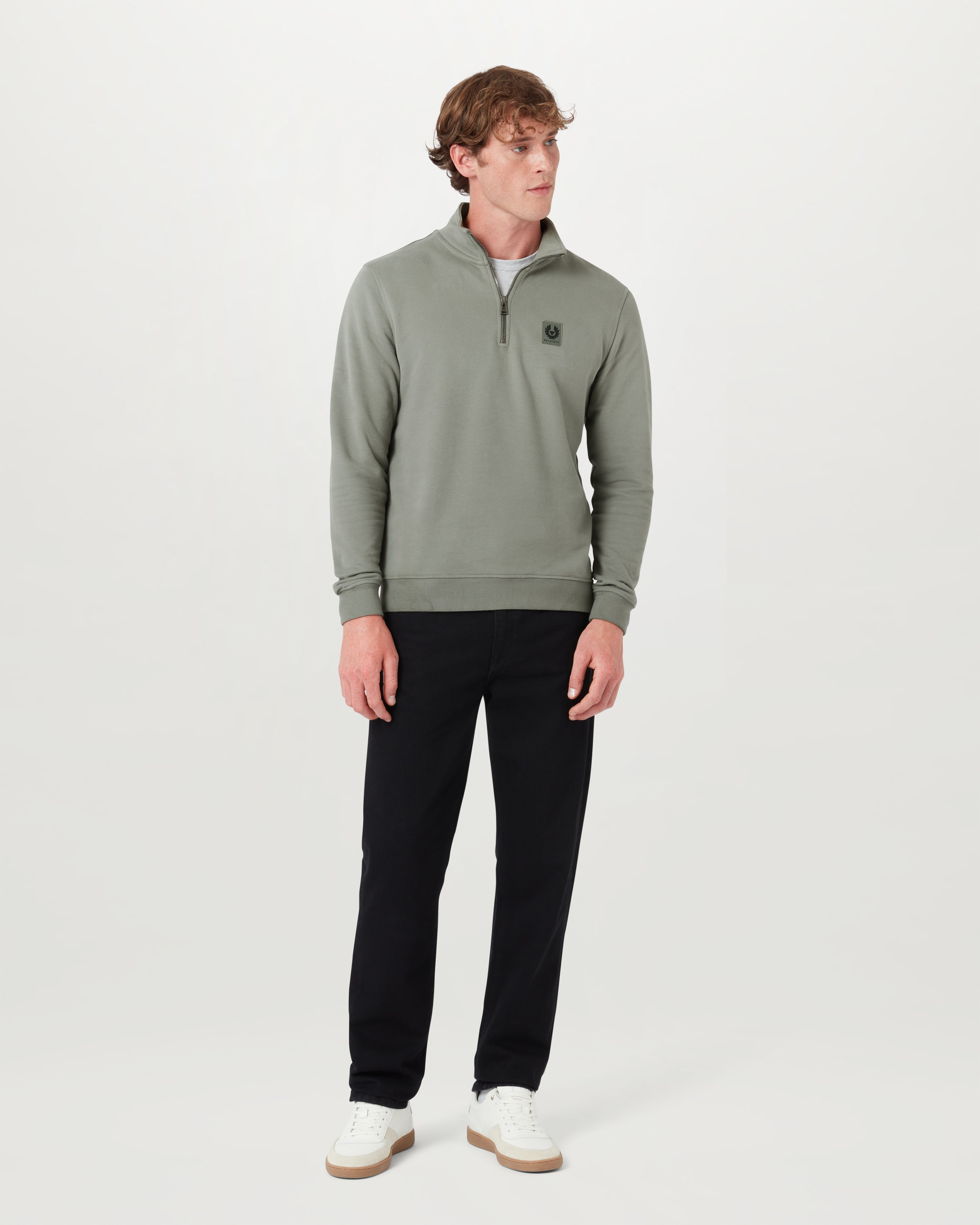 BELSTAFF QUARTER ZIP SWEATSHIRT - 2