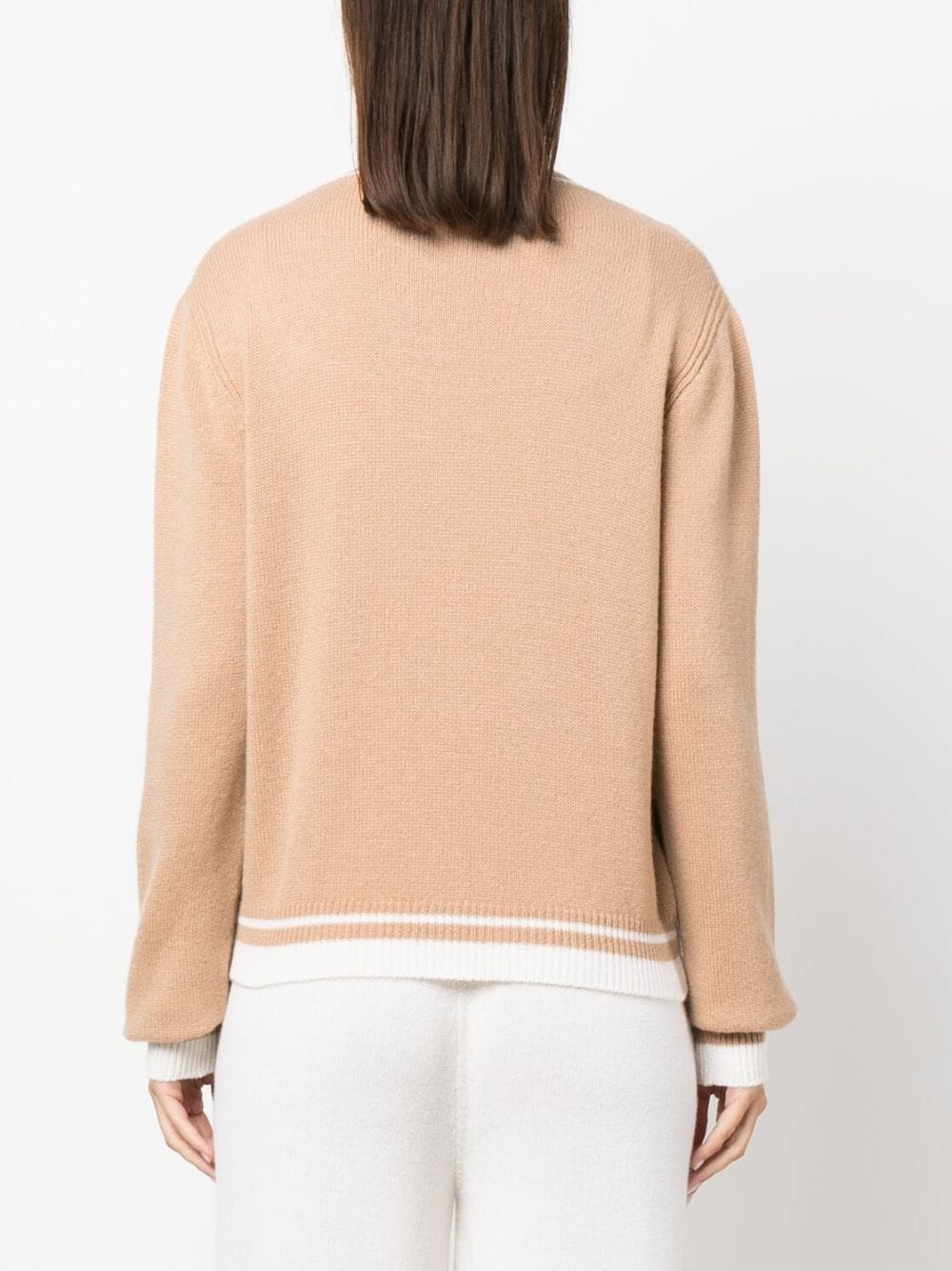 logo-embroidered round-neck jumper - 4