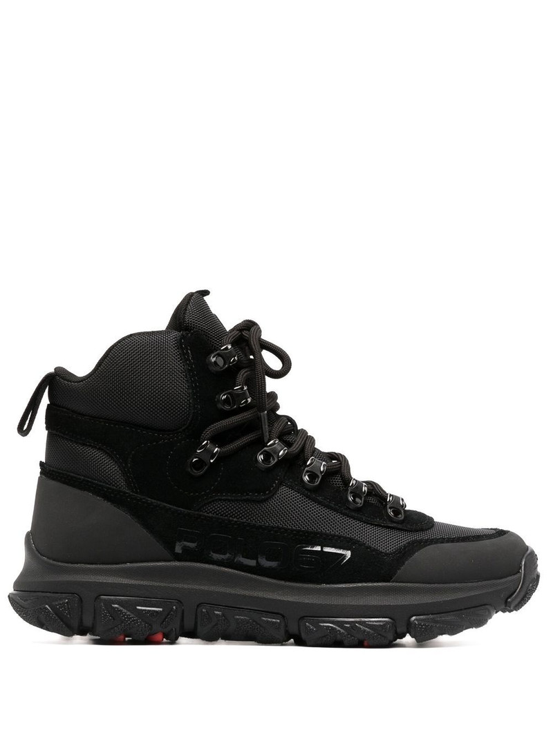 panelled ankle-length trail boots 1