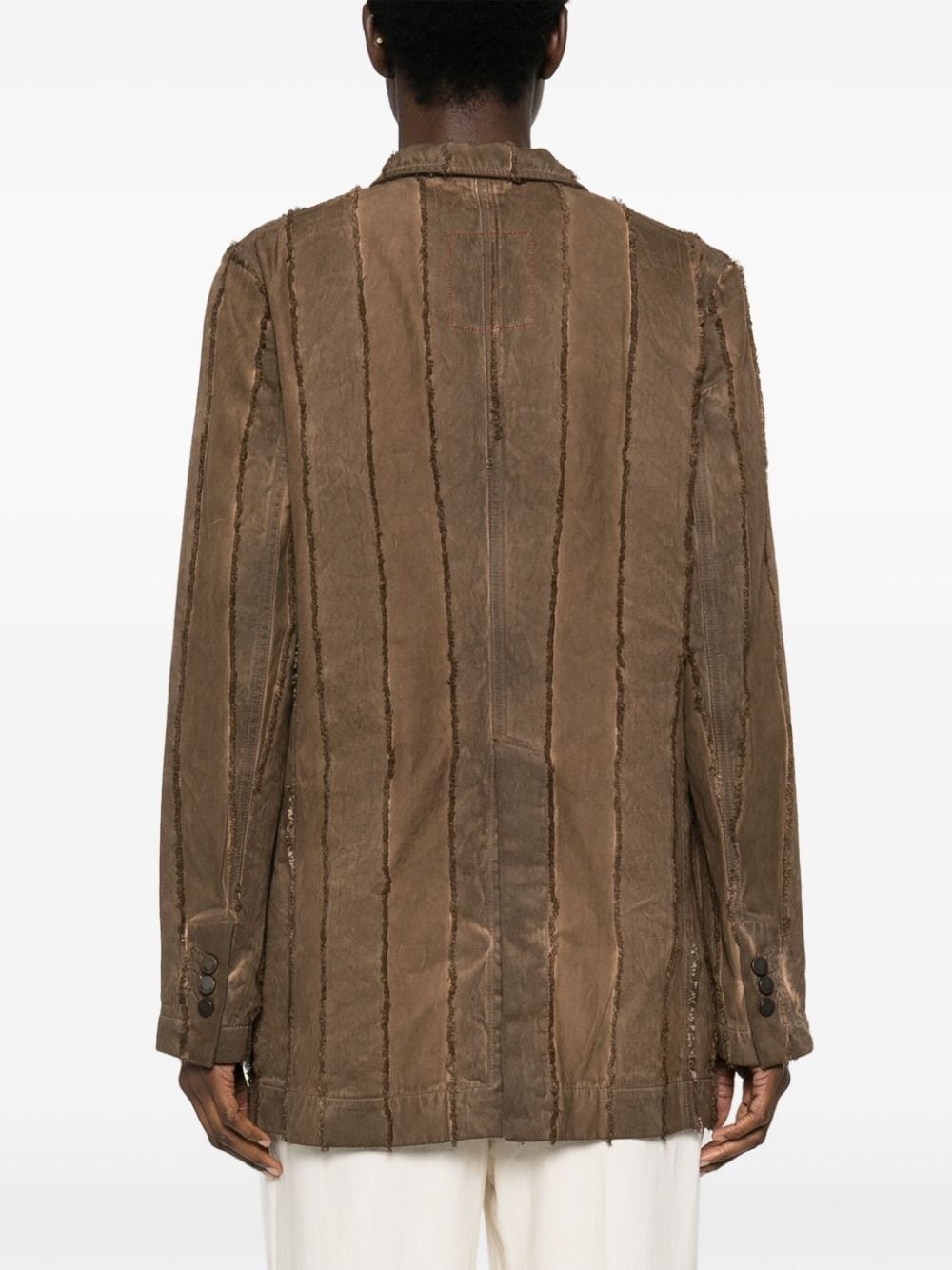 Jane frayed-detailing jacket - 4