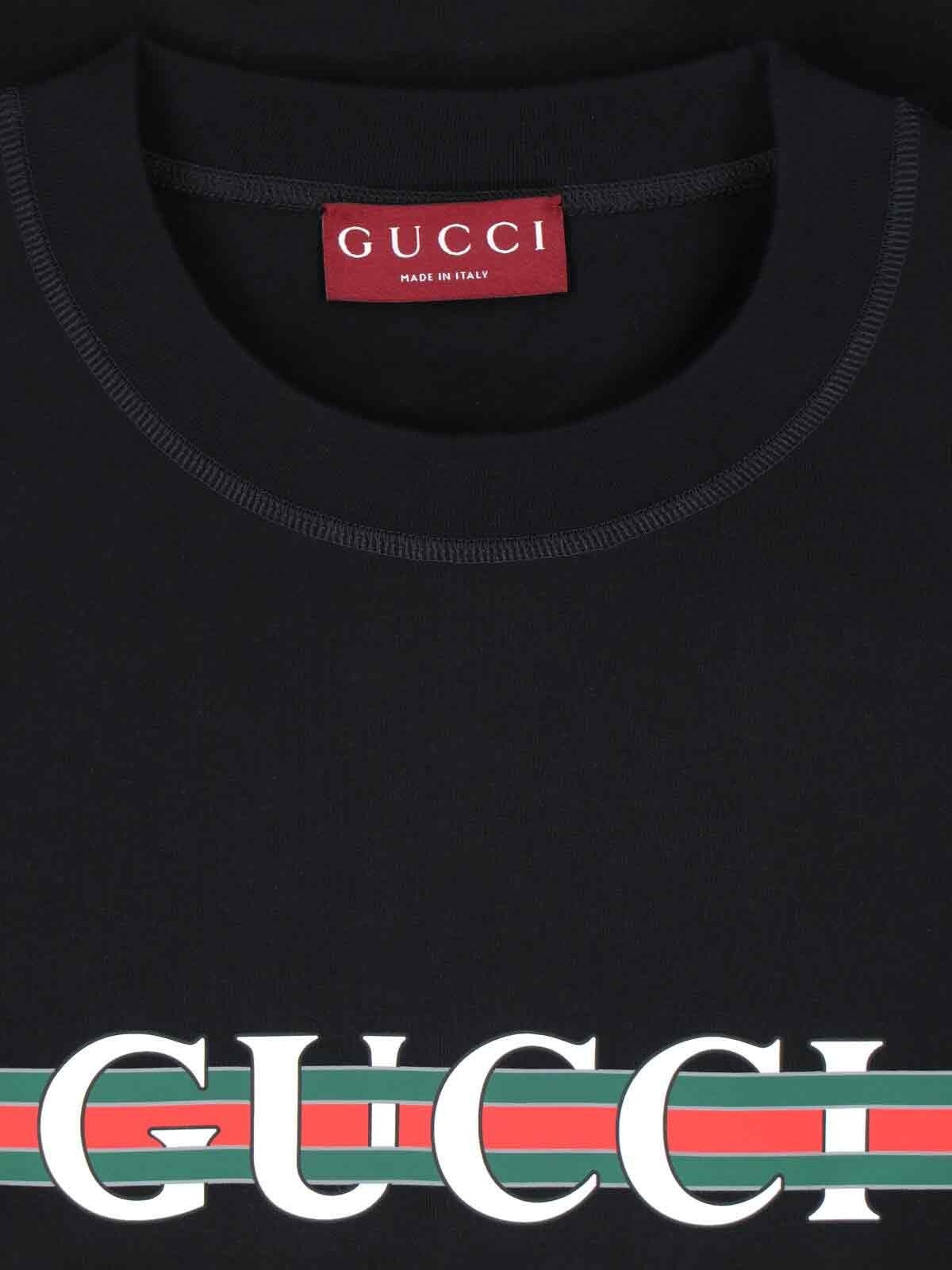 【送料&関税込】Gucci Logo T-shirt Gucci Logo cotton jersey T-shirt Gucci