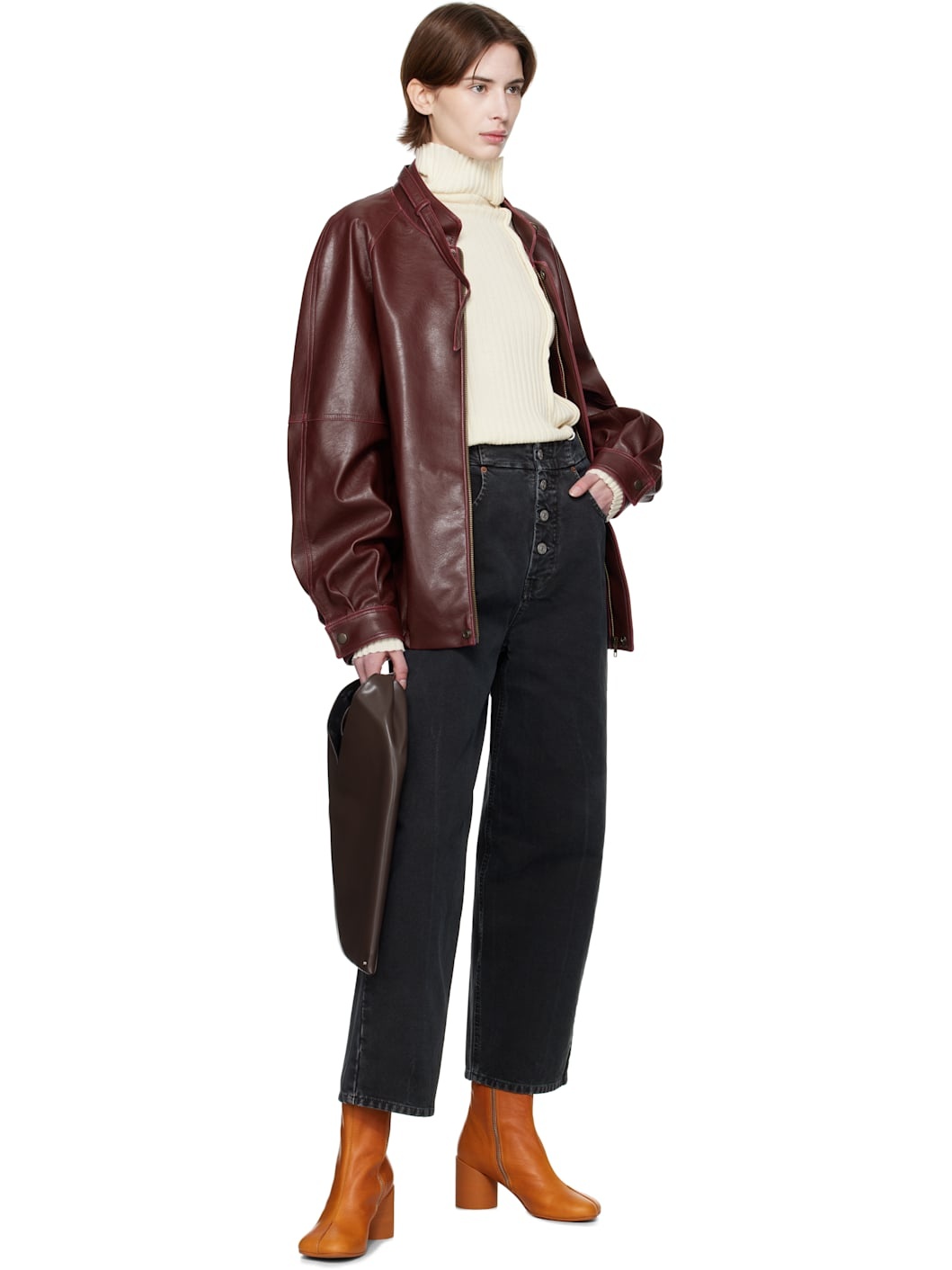 Black Canvas 5 Pockets Jeans - 4