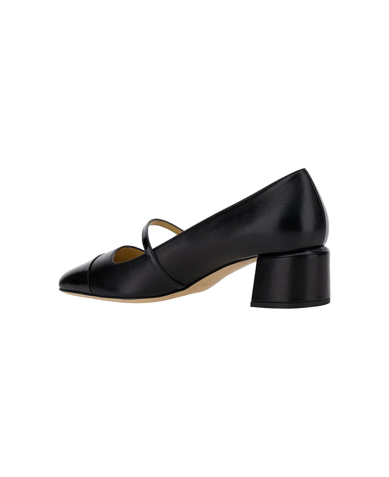 'elisa 45' Black Pumps With Pearl Detail In Patent Leather Woman - 3